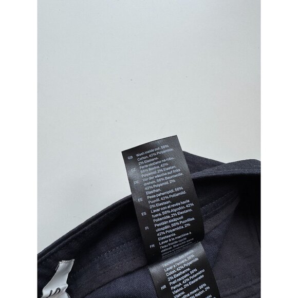 COS Black Cotton Canvas High Rise Wide Leg Cargo Pants, Size 2 - Picture 14 of 15